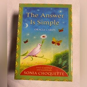 The Answer Is Simple Oracle Cards by Sonia Choquette 62-Card Deck SEALED NEW